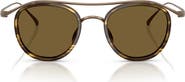 ARMANI 46mm Round Sunglasses