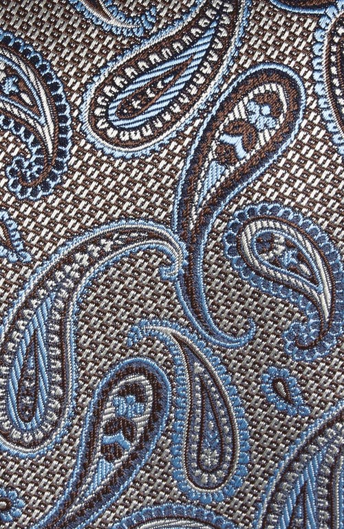 David Donahue Paisley Silk Tie In Multi
