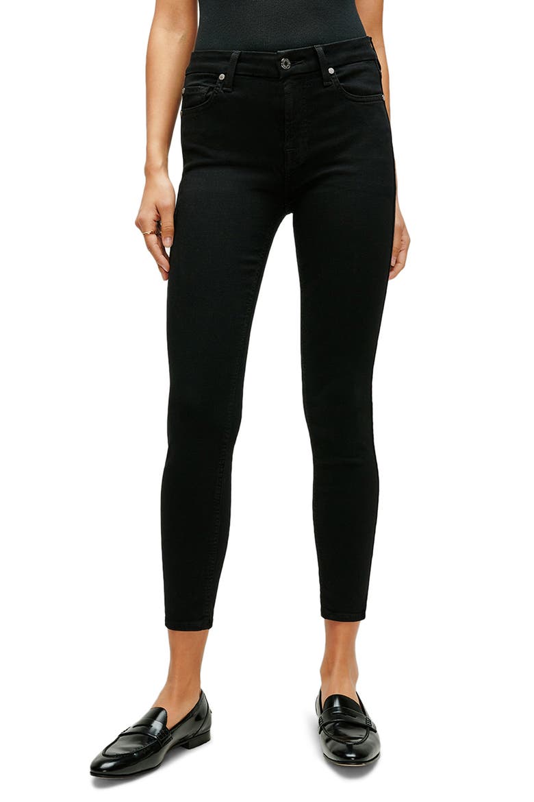 Ankle Skinny Jeans, Main, color, BLACK