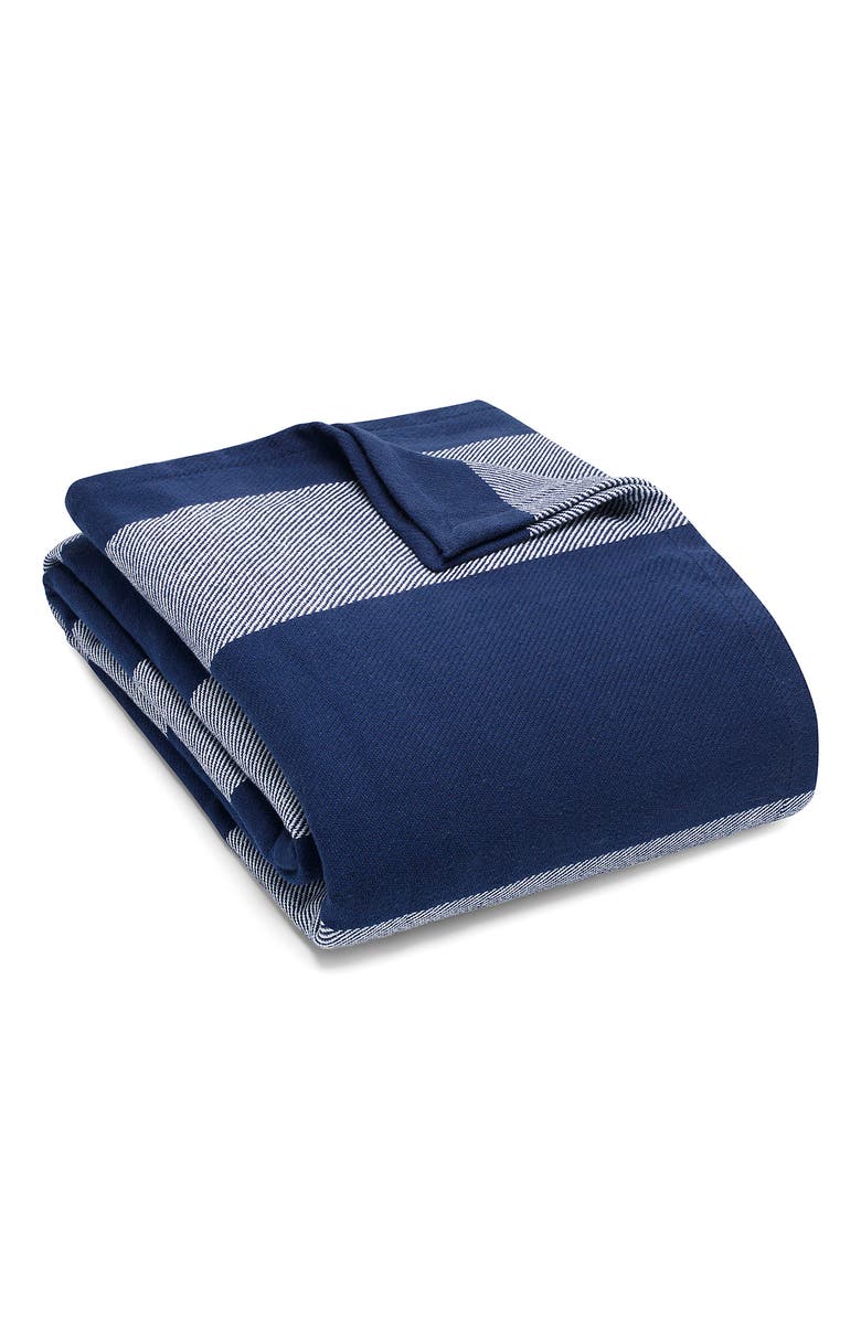 Eddie Bauer Boylston Stripe Cotton Blanket, Main, color,