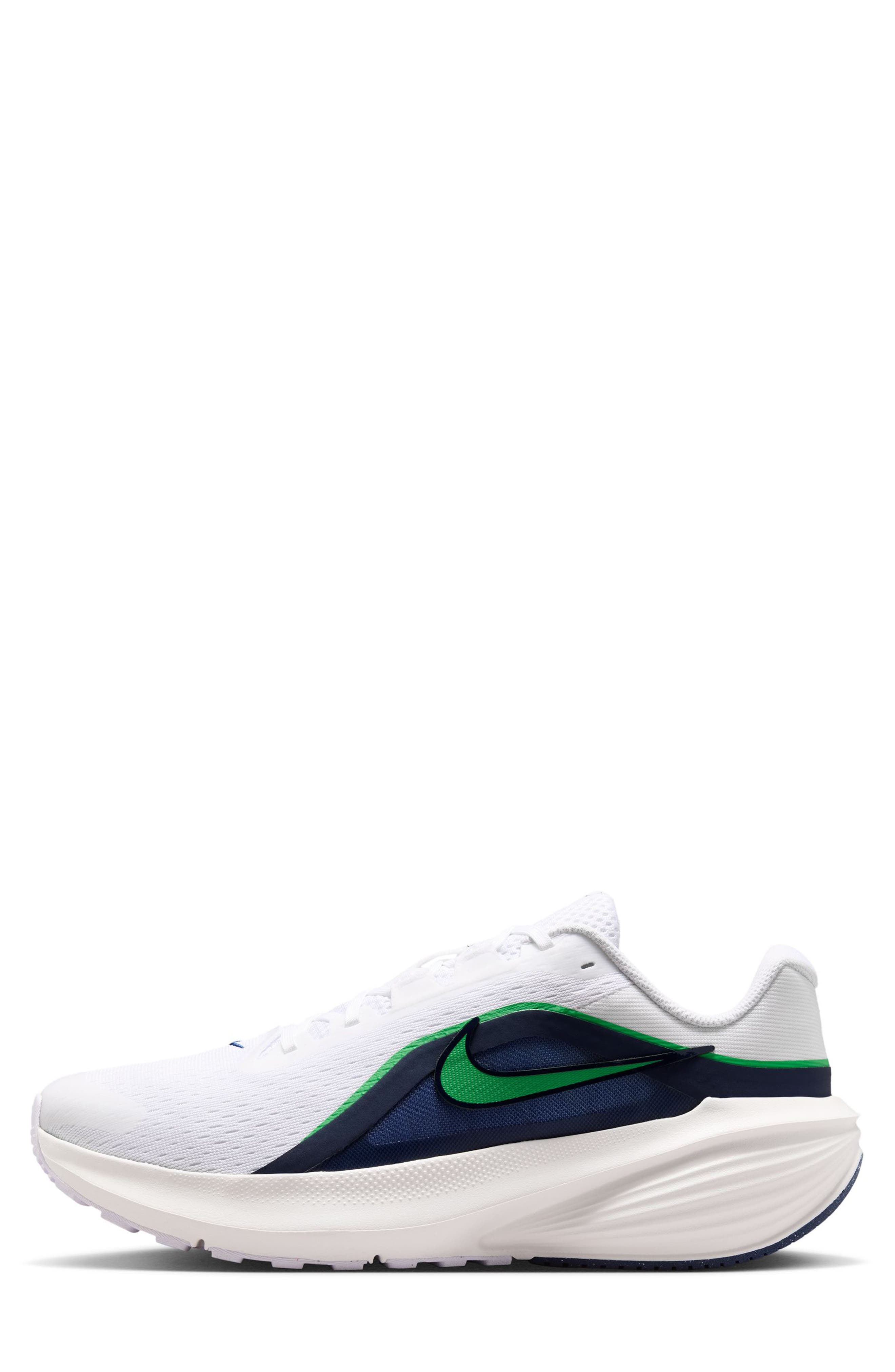 Downshifter 14 Running Shoe, Alternate, color, WHITE/ GREEN SPARK
