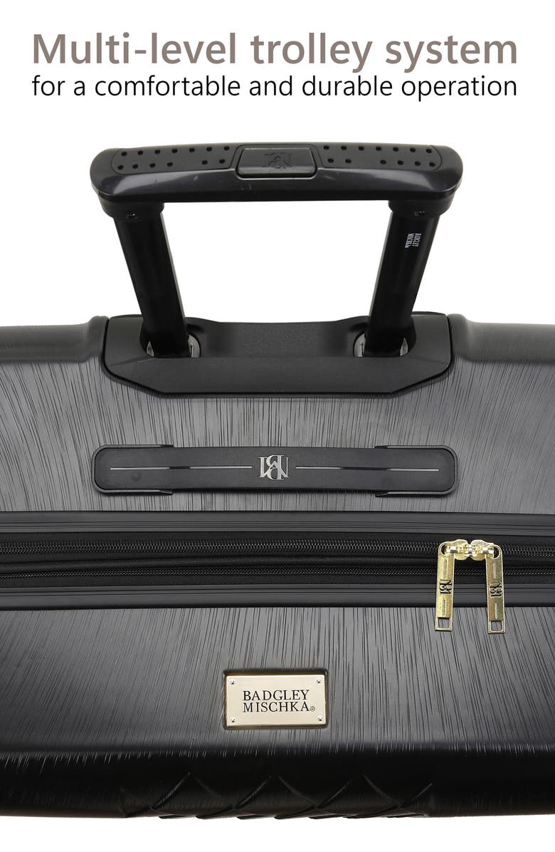 Badgley Mischka Collection Diamond Hardshell 3-Piece Luggage Set, Alternate, color,