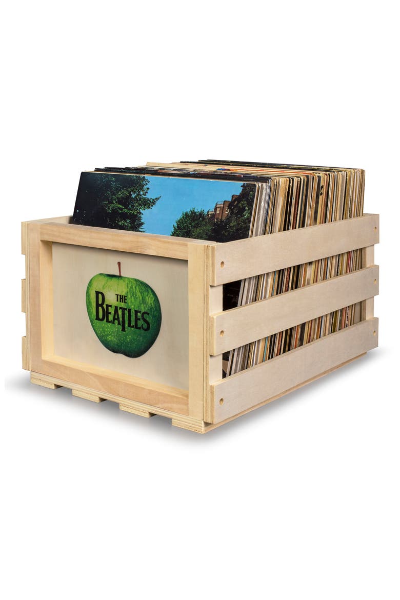 The Beatles Record Storage Crate, Main, color, BEATLES-TAN