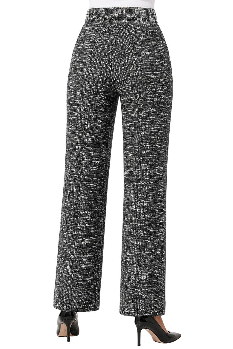 Ilisa Textured Wide Leg Pants, Alternate, color, BW BOUCLE