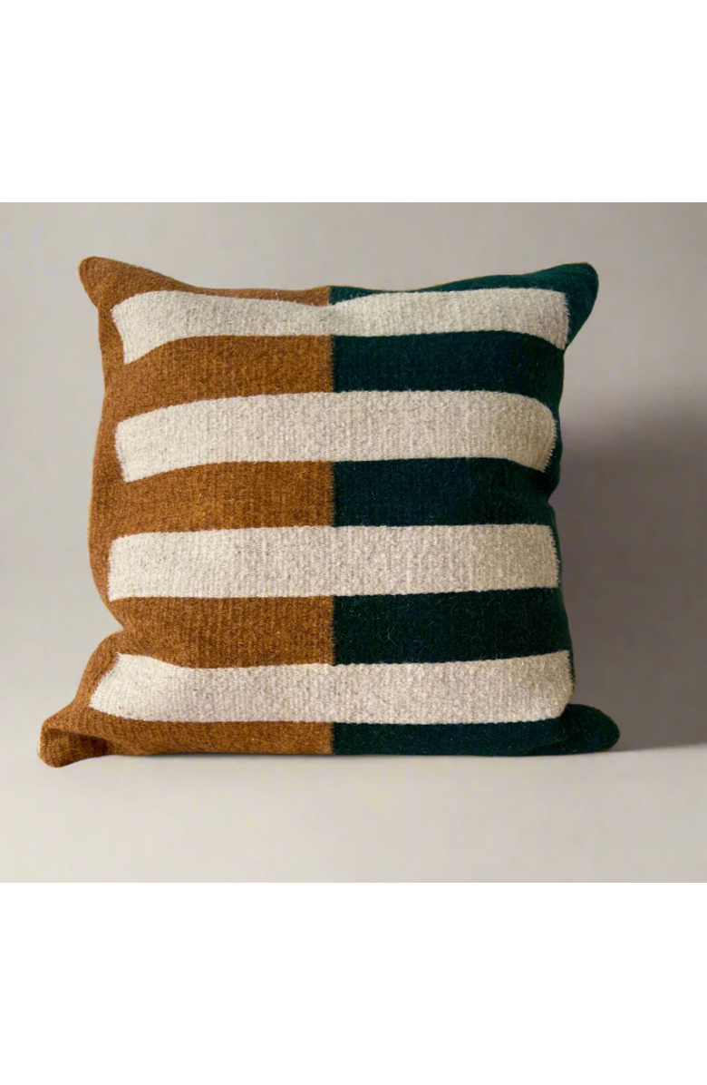 Loom Imports Wool Tri Colored Pillow Nº2 - Cover Only, Main, color,