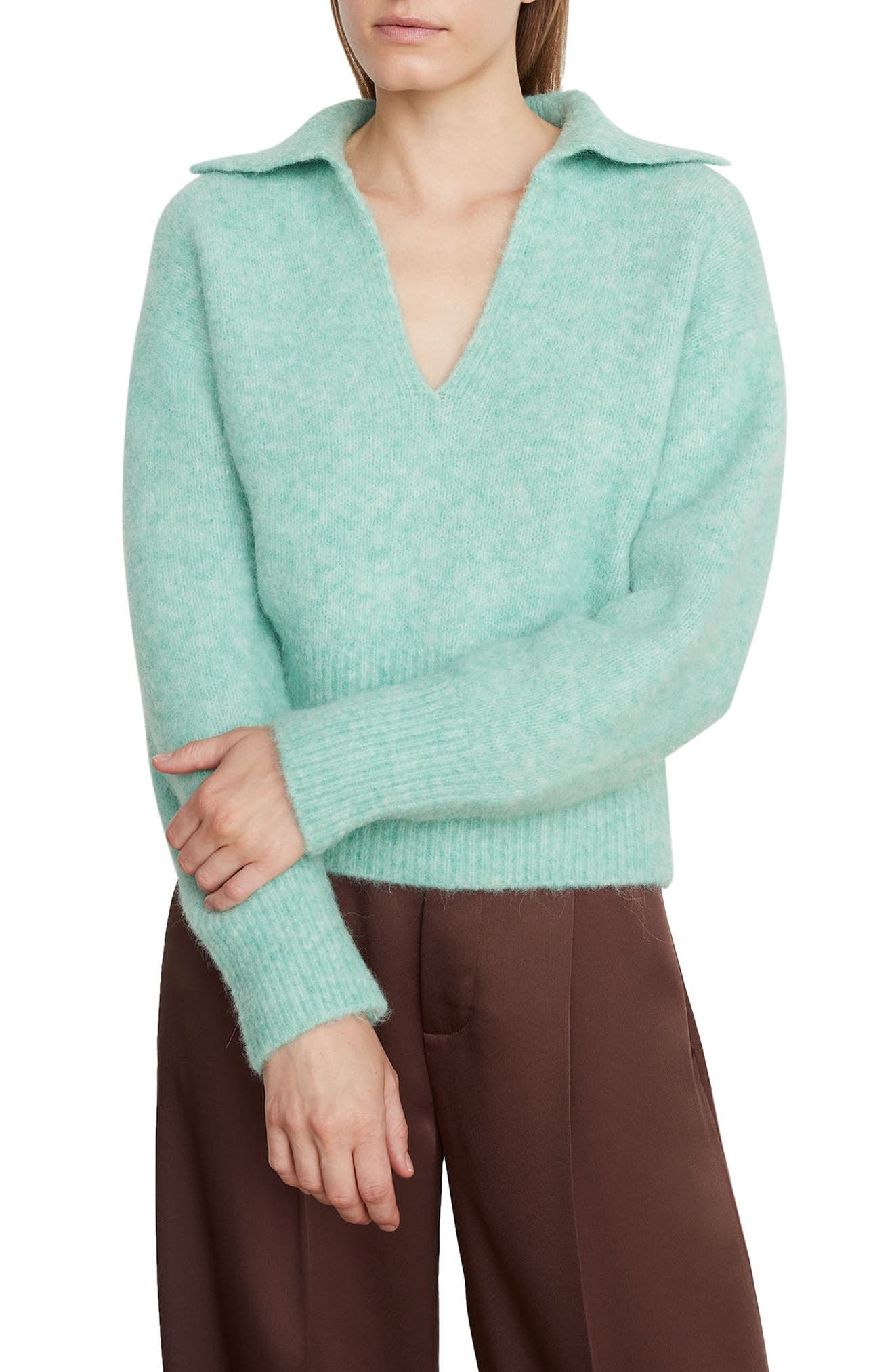 Vince Brushed Collared Sweater
