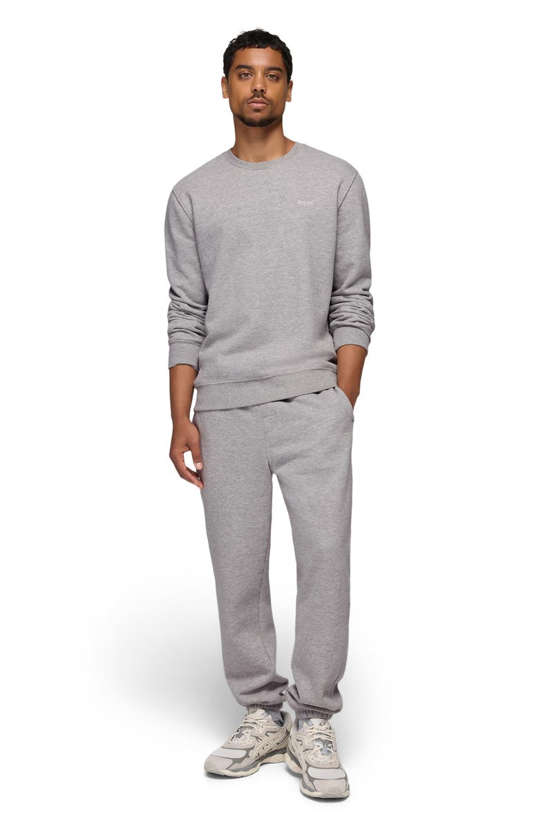 prAna Fleece Crewneck Sweatshirt, Alternate, color, Heather Grey