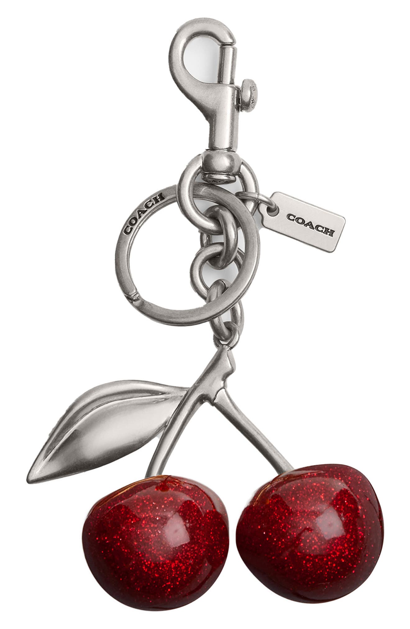 COACH Cherry Bag Charm, Main, color, Lh/Red Apple