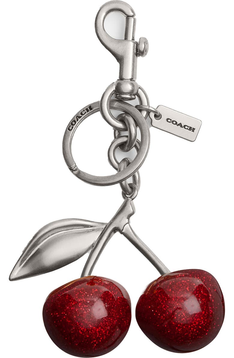 COACH Cherry Bag Charm, Main, color, Lh/Red Apple