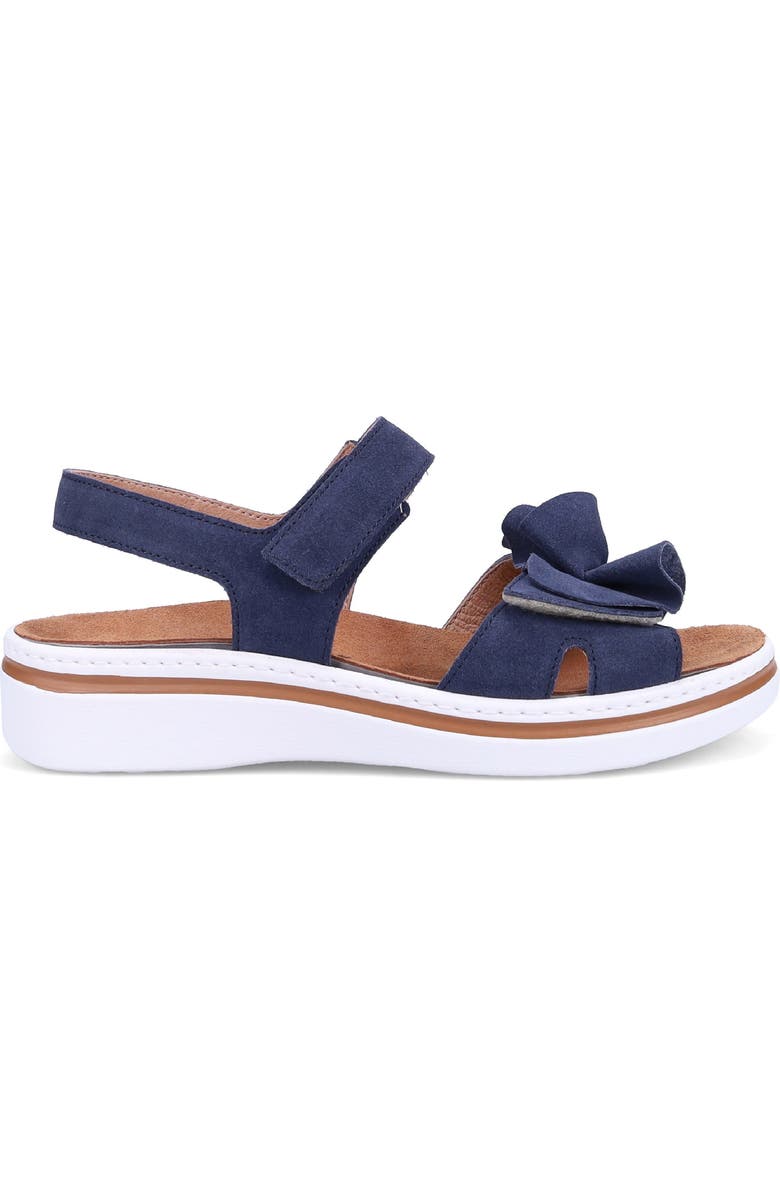 Ron White Frances Slingback Platform Wedge Sandal, Alternate, color, French Navy