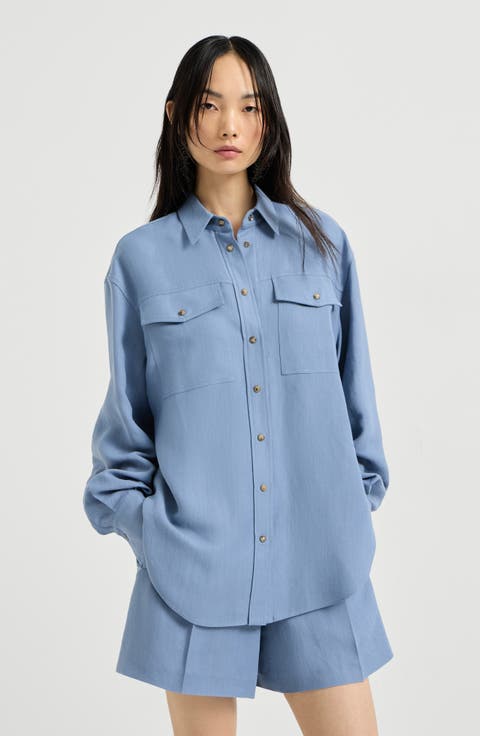 Fluid twill shirt