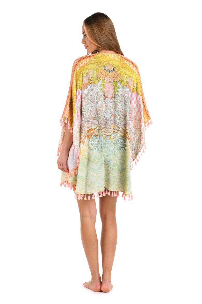 Dreamland Tassel Trim Cover-Up, Alternate, color, BEIGE MULTI