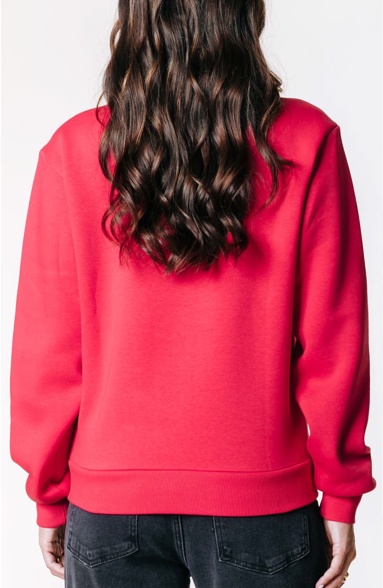 Colourful Rebel Logo Wave Relaxed Sweat, Alternate, color, Red