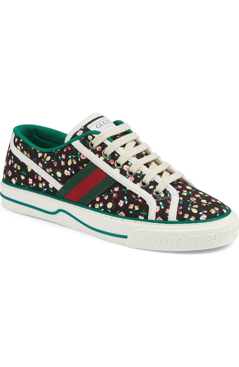 Gucci x Liberty London Tennis 1977 Floral Low Top Sneaker, Main, color,