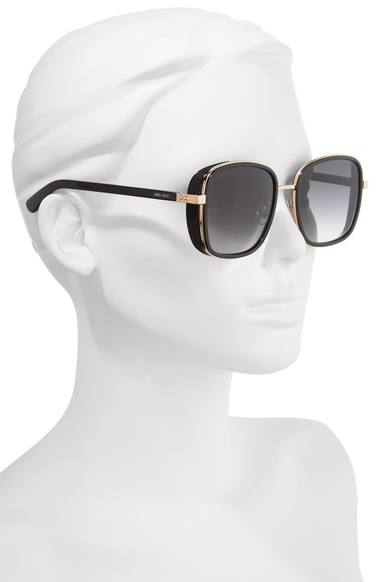 Jimmy Choo Elva 54mm Square Sunglasses, Alternate, color,