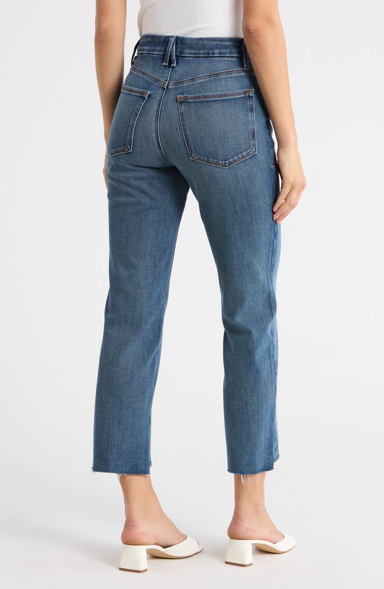 Good American Soft-Tech Good Legs Straight Leg Jeans, Alternate, color, Indigo855