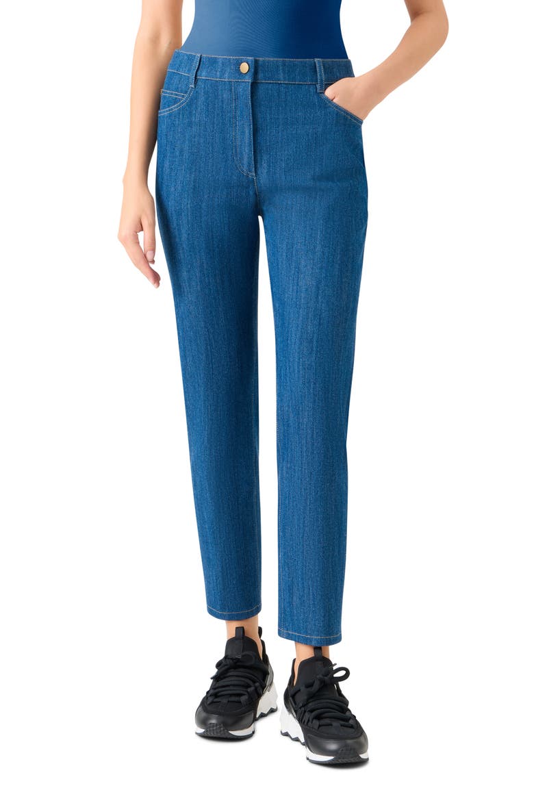 Ankle Narrow Leg Jeans, Main, color, MEDIUM BLUE DENIM