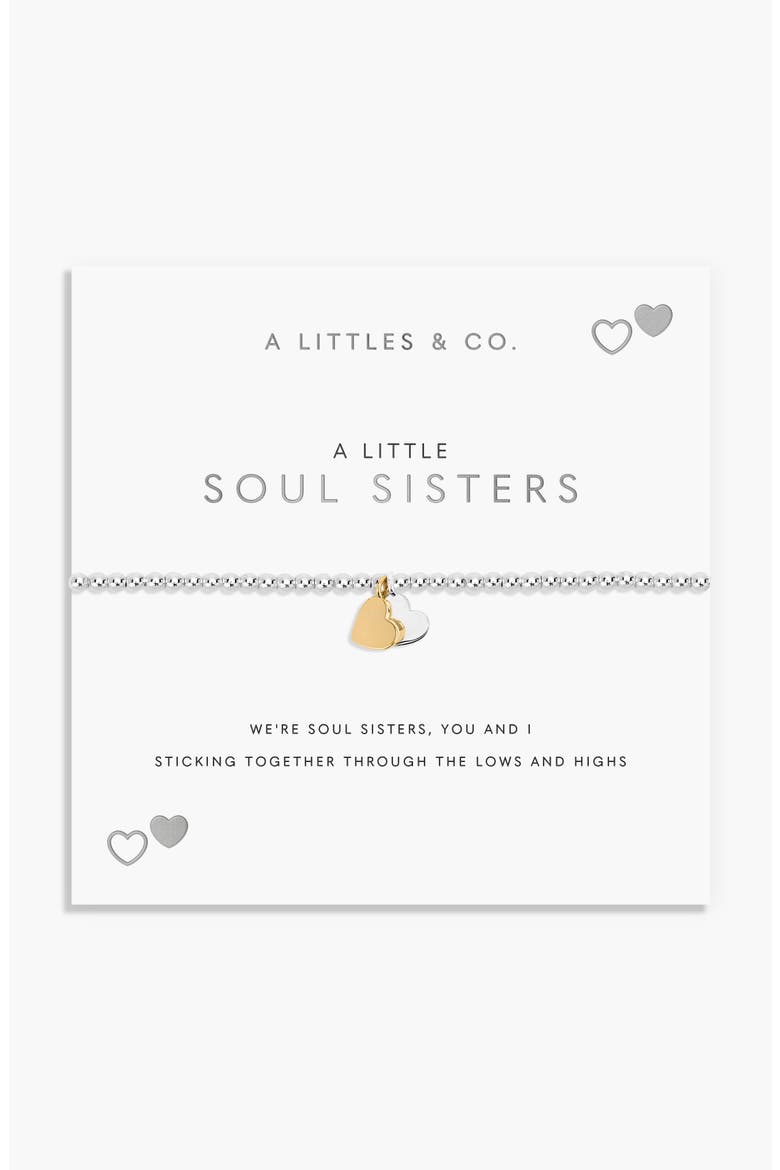 A Little 'Soul Sisters' Bracelet, Main, color, Metallic Silver