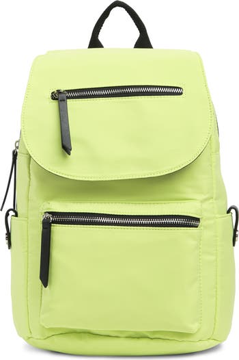 Steve authentic Madden Girl NWT Lime Green Proper Flap Nylon Backpack