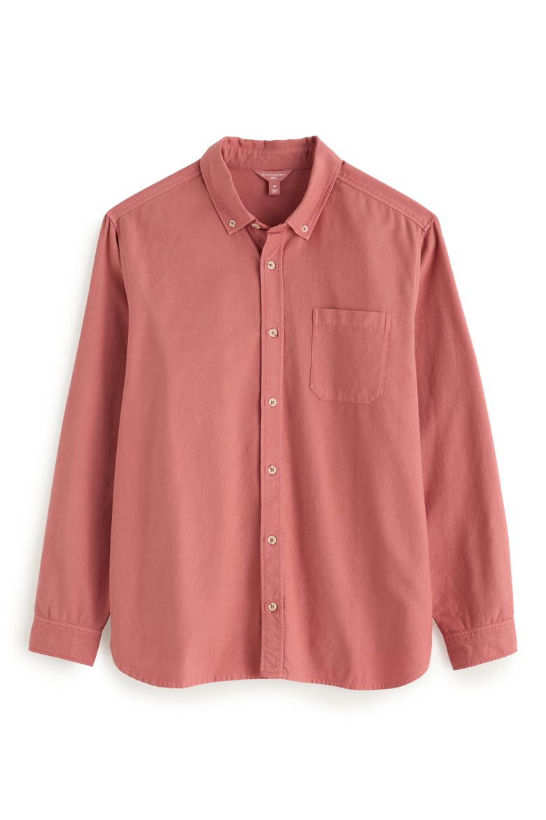 Jenken Garment Dyed Organic Cotton Oxford Shirt, Alternate, color, ROSE DEW