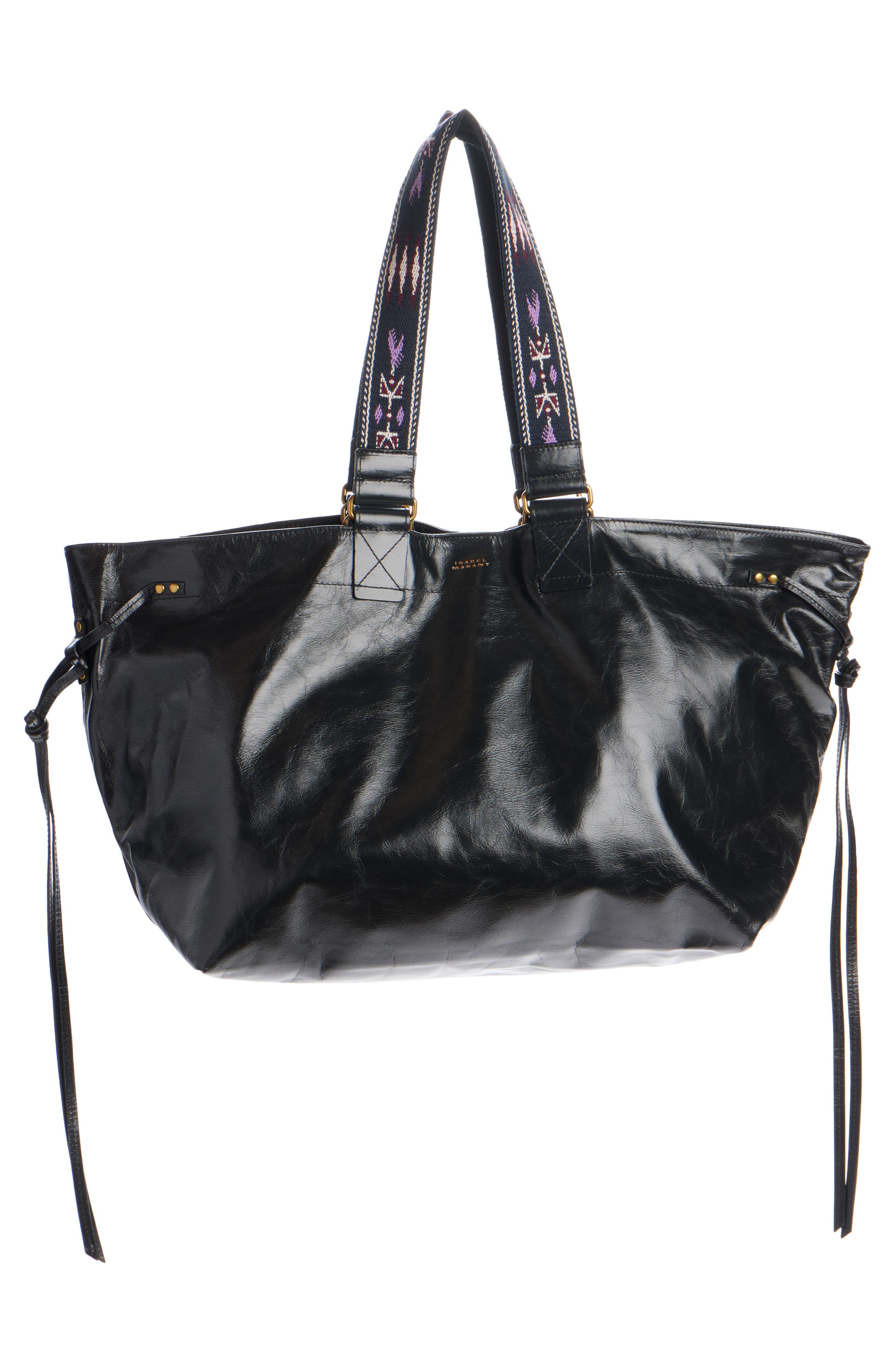 Isabel Marant Wardy Leather Shopper Tote, Alternate, color, 