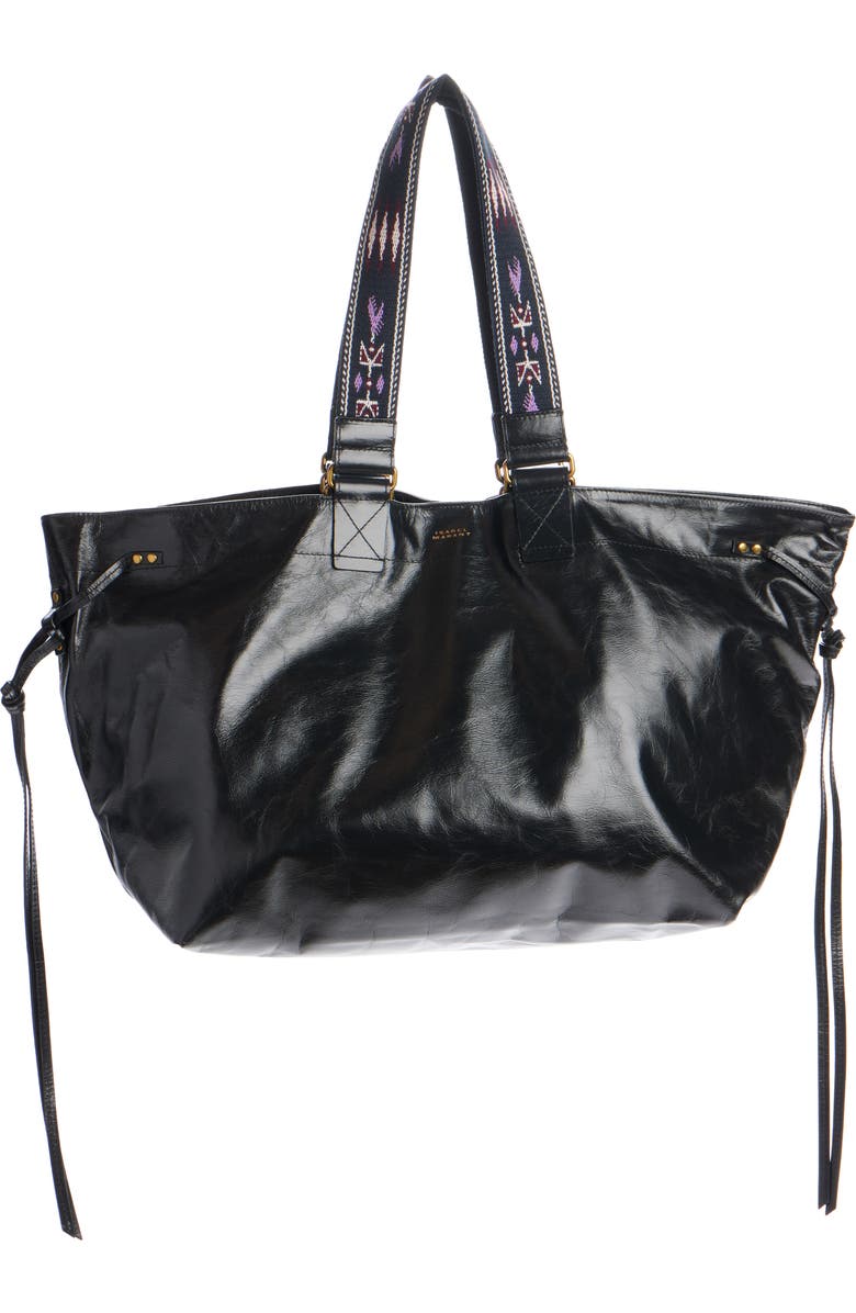 Isabel Marant Wardy Leather Shopper Tote, Alternate, color,