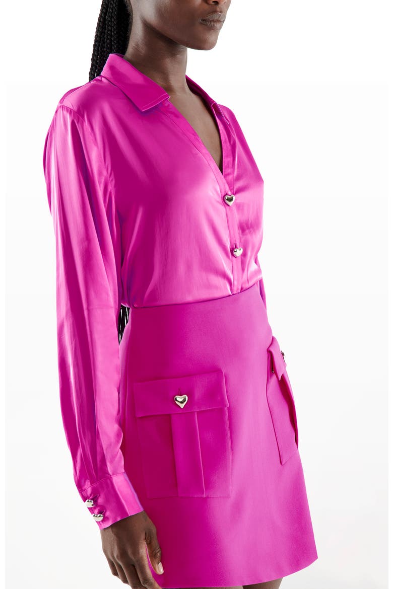 Tasha Blouse, Alternate, color, Magenta