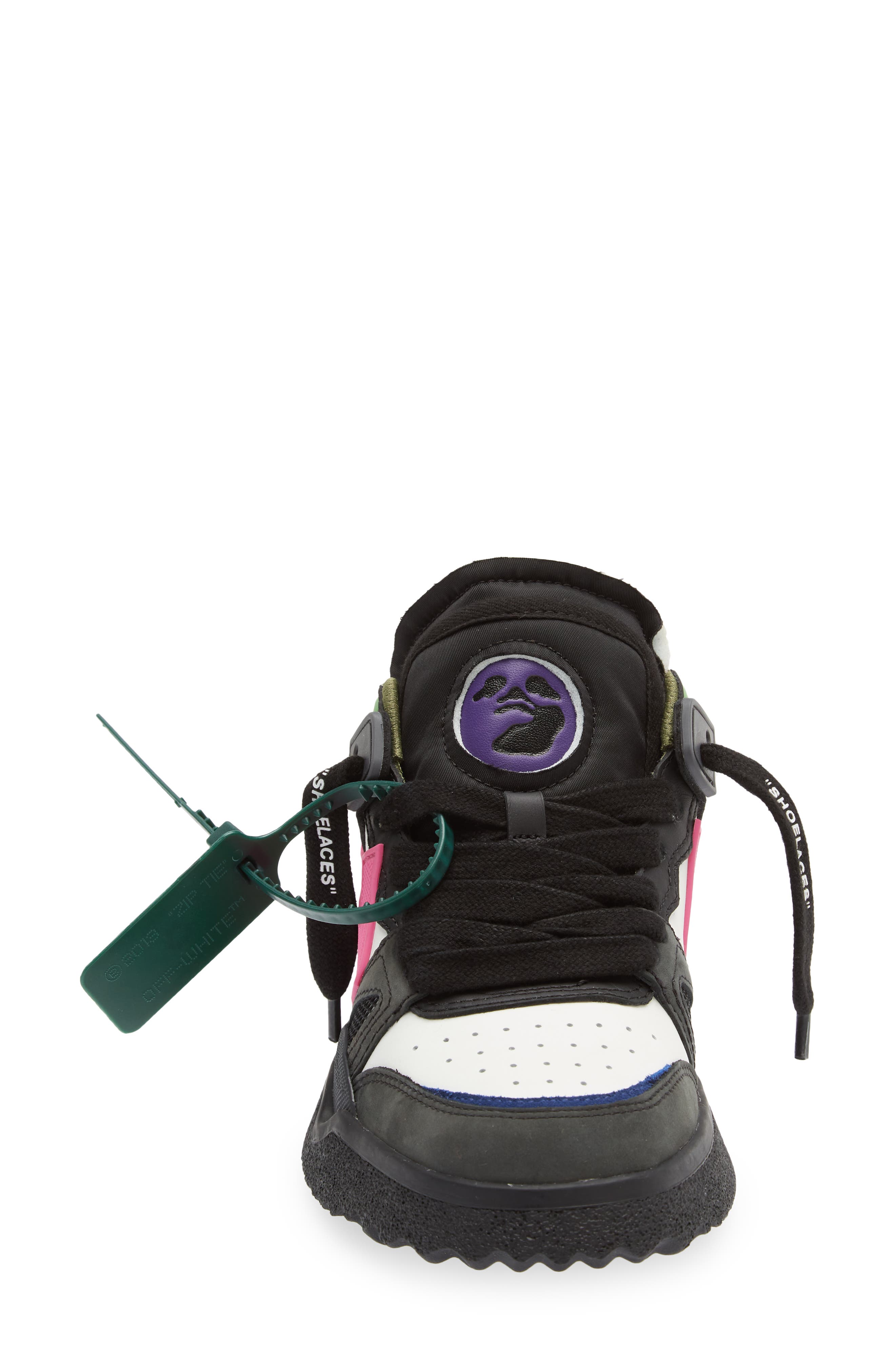 Sponge Arrow Sneaker, Alternate, color, BLACK/ FUSCHIA
