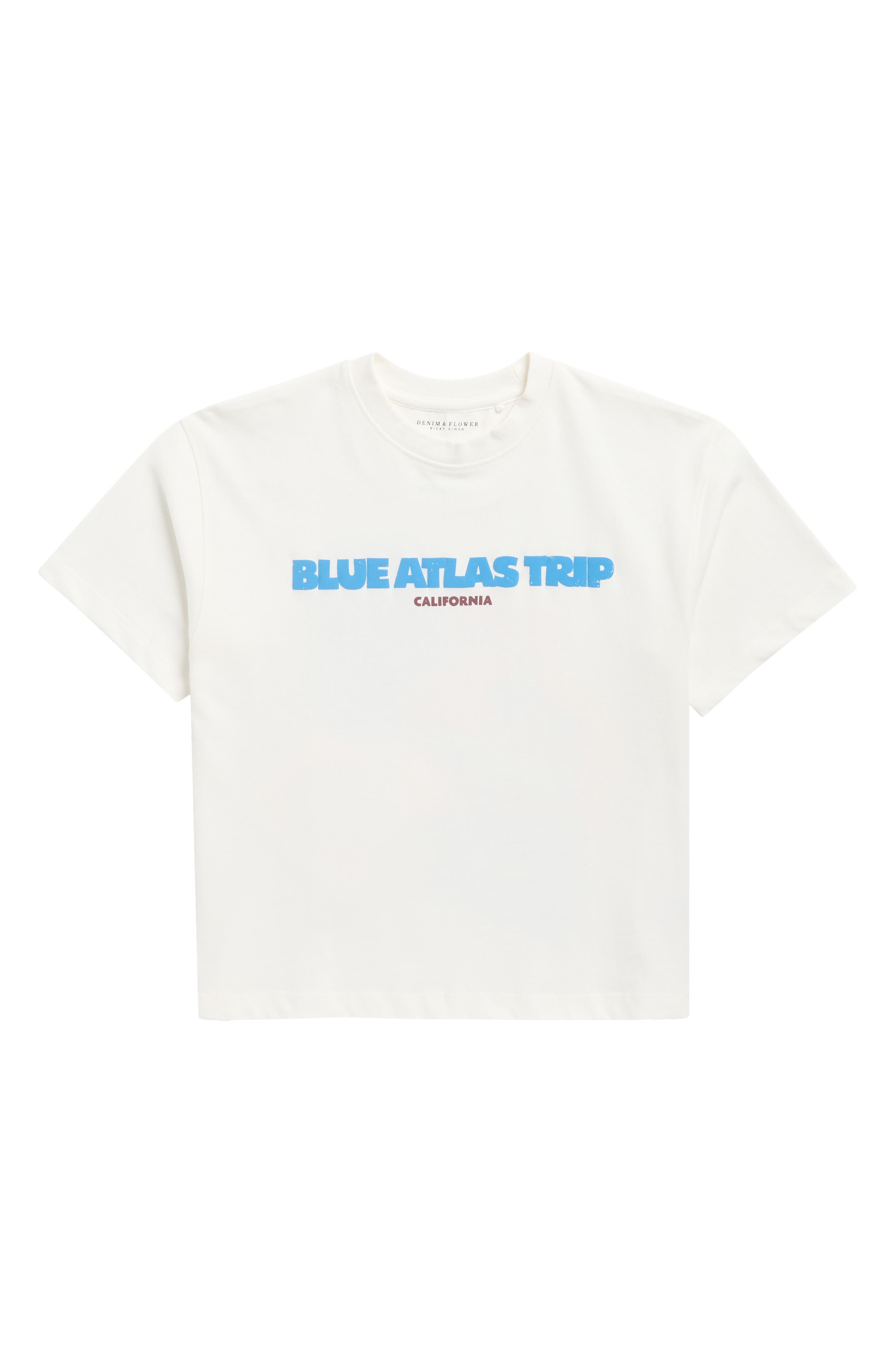 Kids' Blue Atlas Trip Graphic T-Shirt