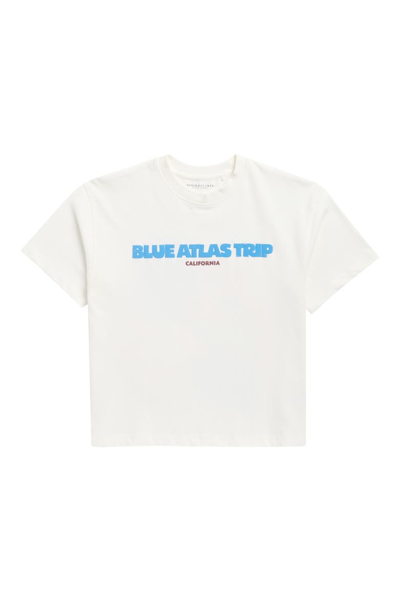 Kids' Blue Atlas Trip Graphic T-Shirt, Main, color, WHITE