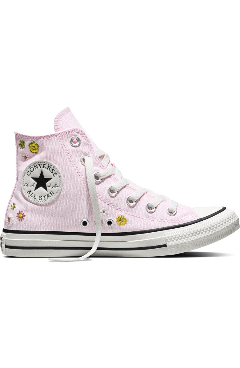 Converse Gender Inclusive Chuck Taylor All Star Floral Embroidered Canvas High Top Sneaker, Alternate, color, New Found Bloom/ In The Weeds