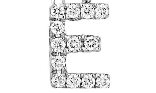 Bony Levy Diamond Pavé Initial Pendant Necklace In 18k White Gold - E