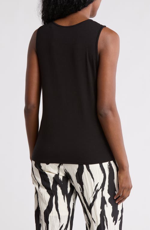 T Tahari Side Knot Tank In Black