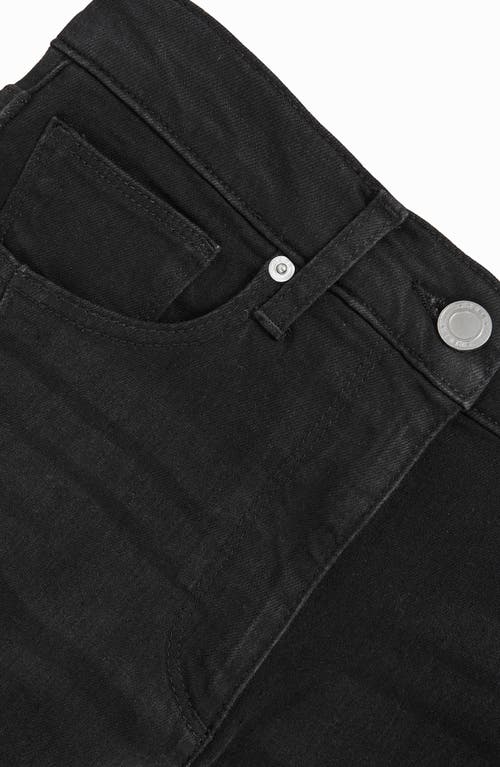 Reiss Heather High Rise Wide Leg Jeans In Black