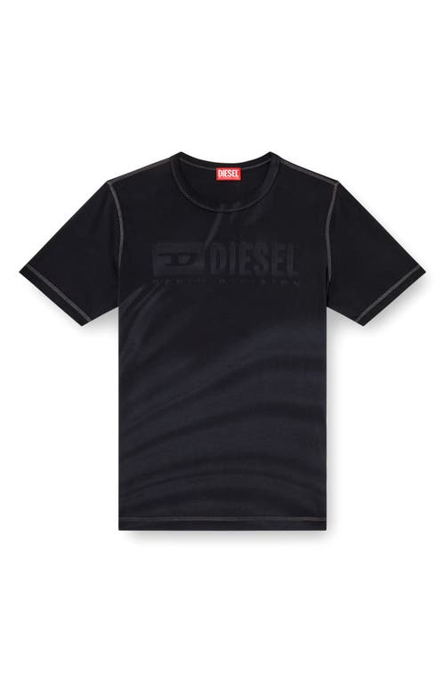 Diesel ® T-adjust-r13 Oversize Graphic T-shirt In Deep/black