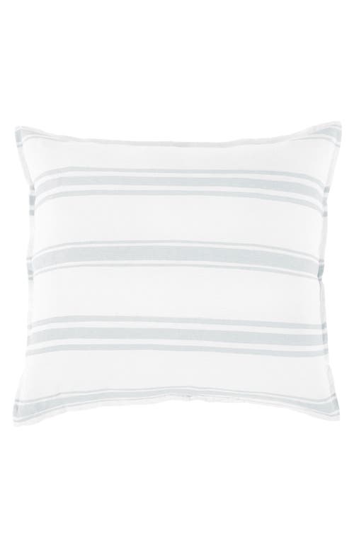 Pom Pom at Home Jackson Stripe Linen Sham in White/Ocean 