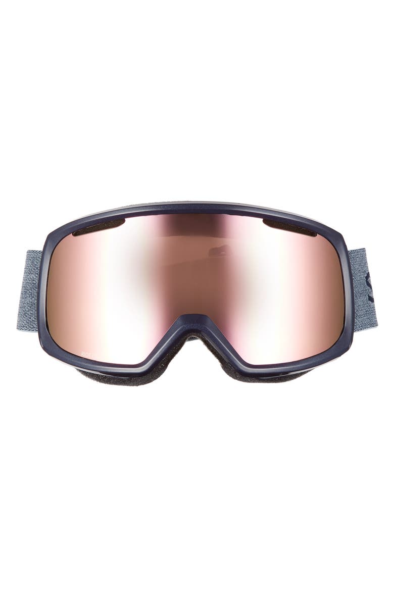Riot Chromapop 180mm Snow/Ski Goggles, Alternate, color, NAVY/ MIRRORED BROWN