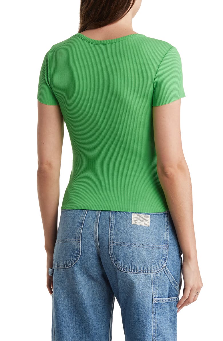 BDG Urban Outfitters Rib Scoop Neck T-Shirt, Alternate, color, 