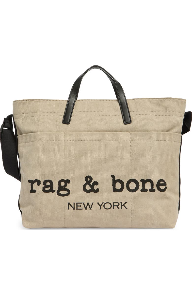 rag & bone Clinton Tote, Main, color, Beige