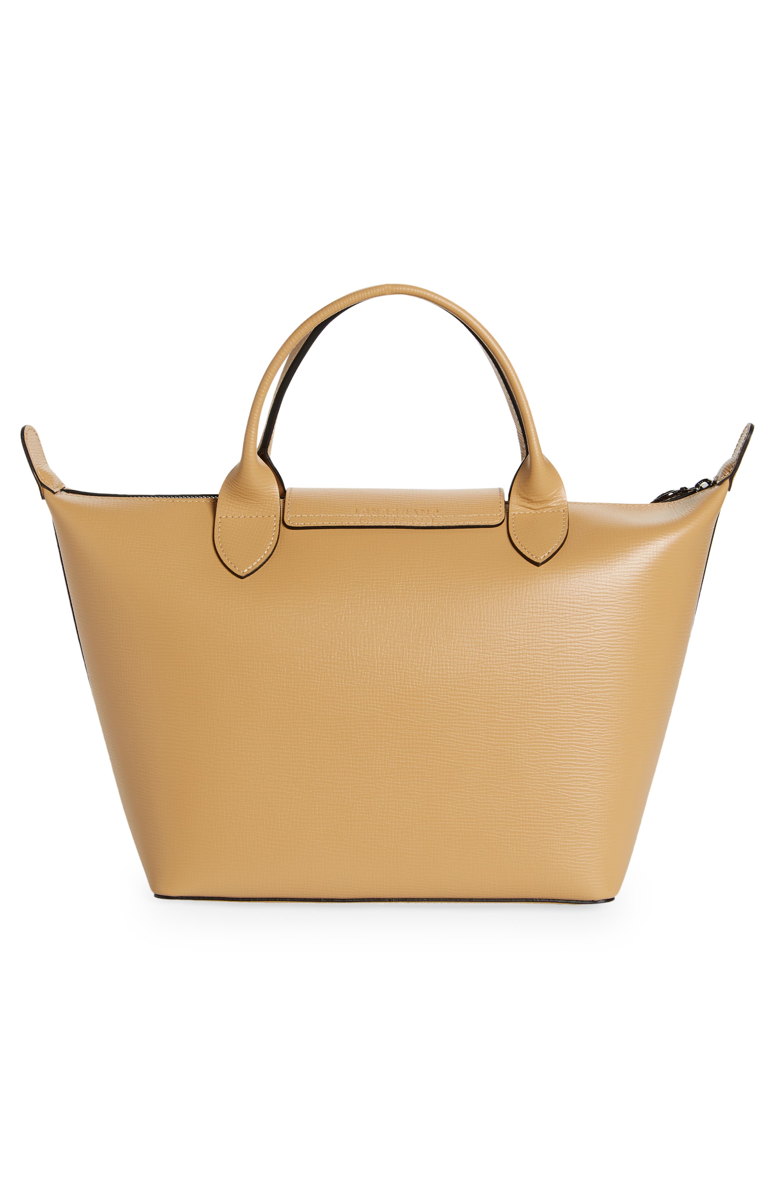 Longchamp Le Pliage Cuir Leather Satchel, Alternate, color, 