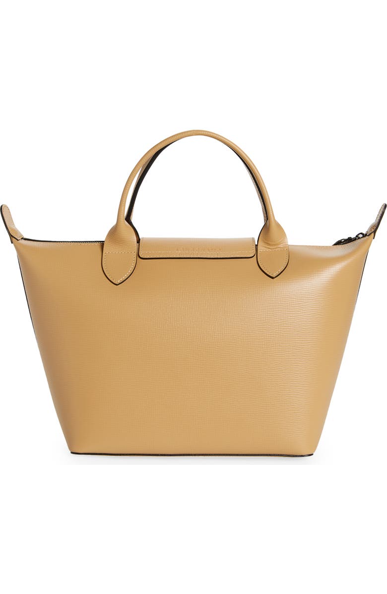 Longchamp Le Pliage Cuir Leather Satchel, Alternate, color,