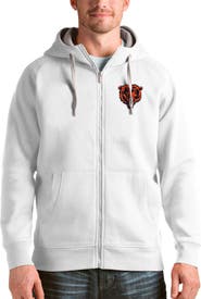 ANTIGUA Men's Antigua White Chicago Bears Victory Full-Zip Hoodie