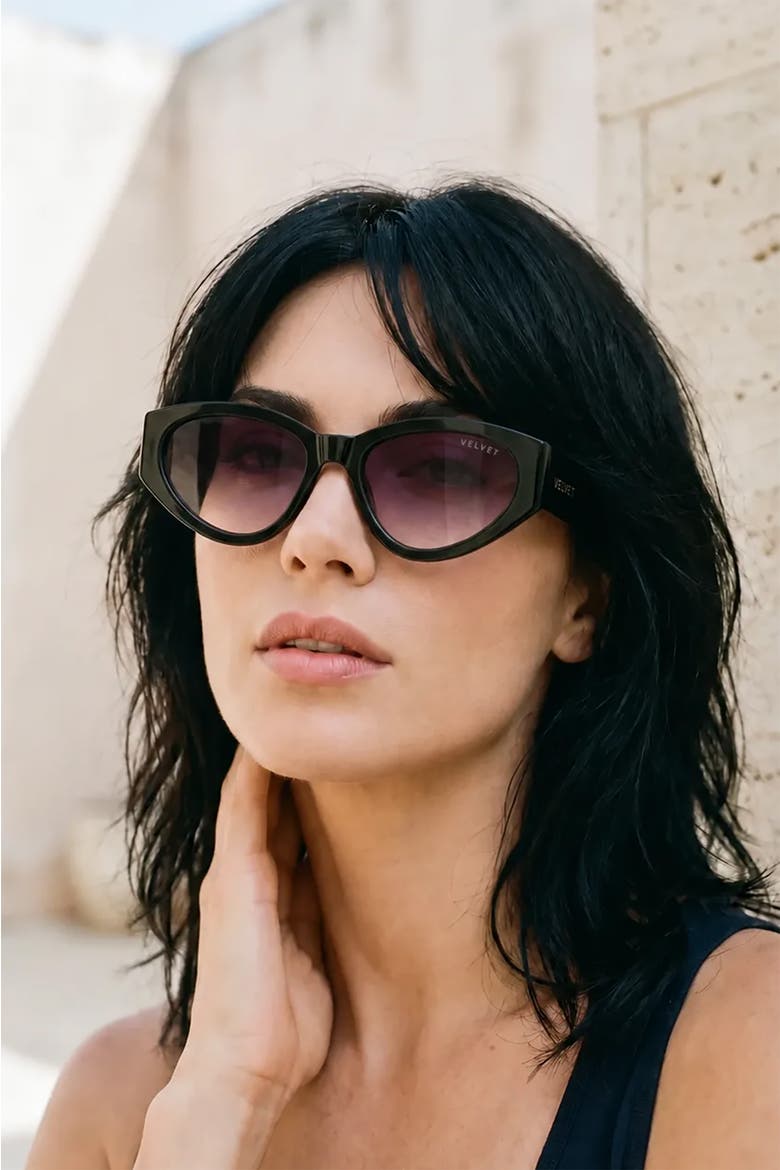 Rosa Sunglasses, Alternate, color, Black