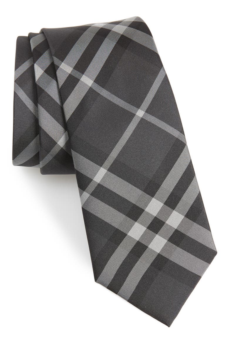 Manston Silk Tie, Main, color, CHARCOAL