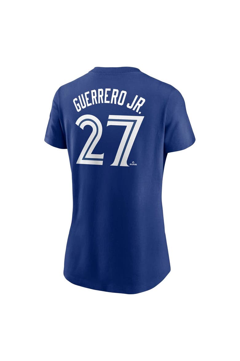 Women's Nike Vladimir Guerrero Jr. Royal Toronto Blue Jays Fuse Name & Number T-Shirt, Alternate, color, Royal