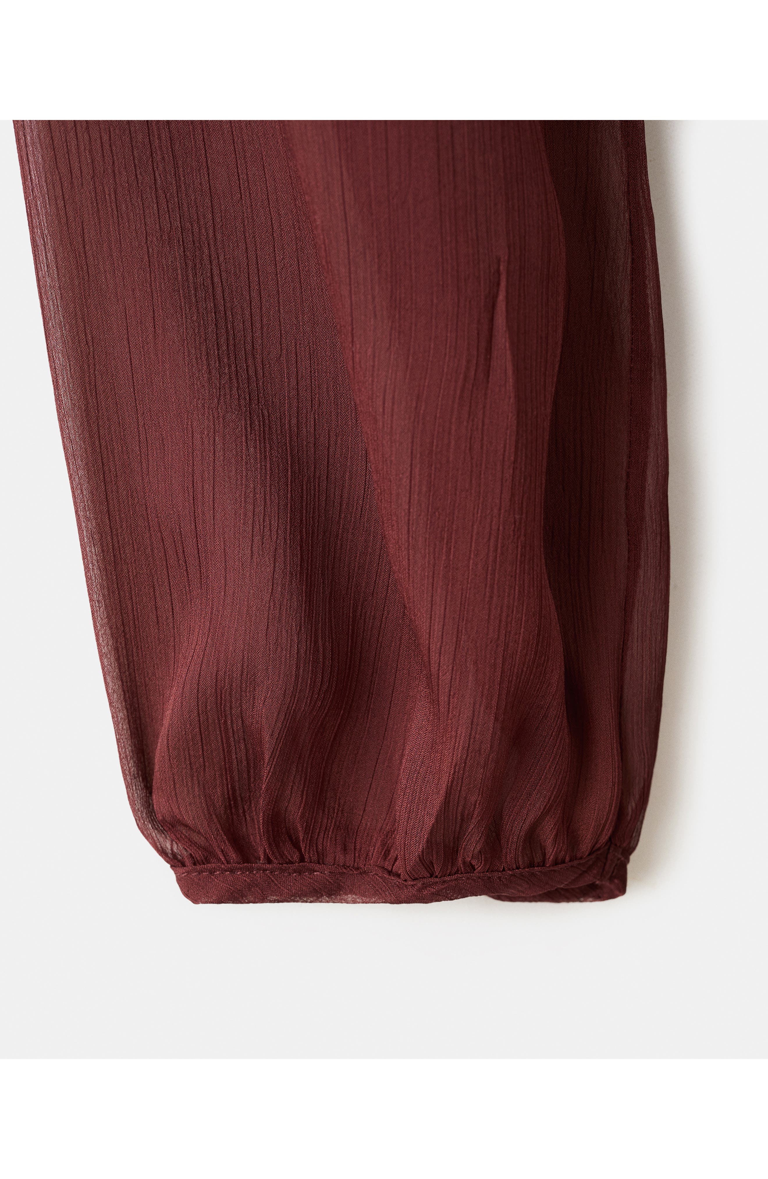 Ruffle Trim Long Sleeve Maxi Dress - image 2