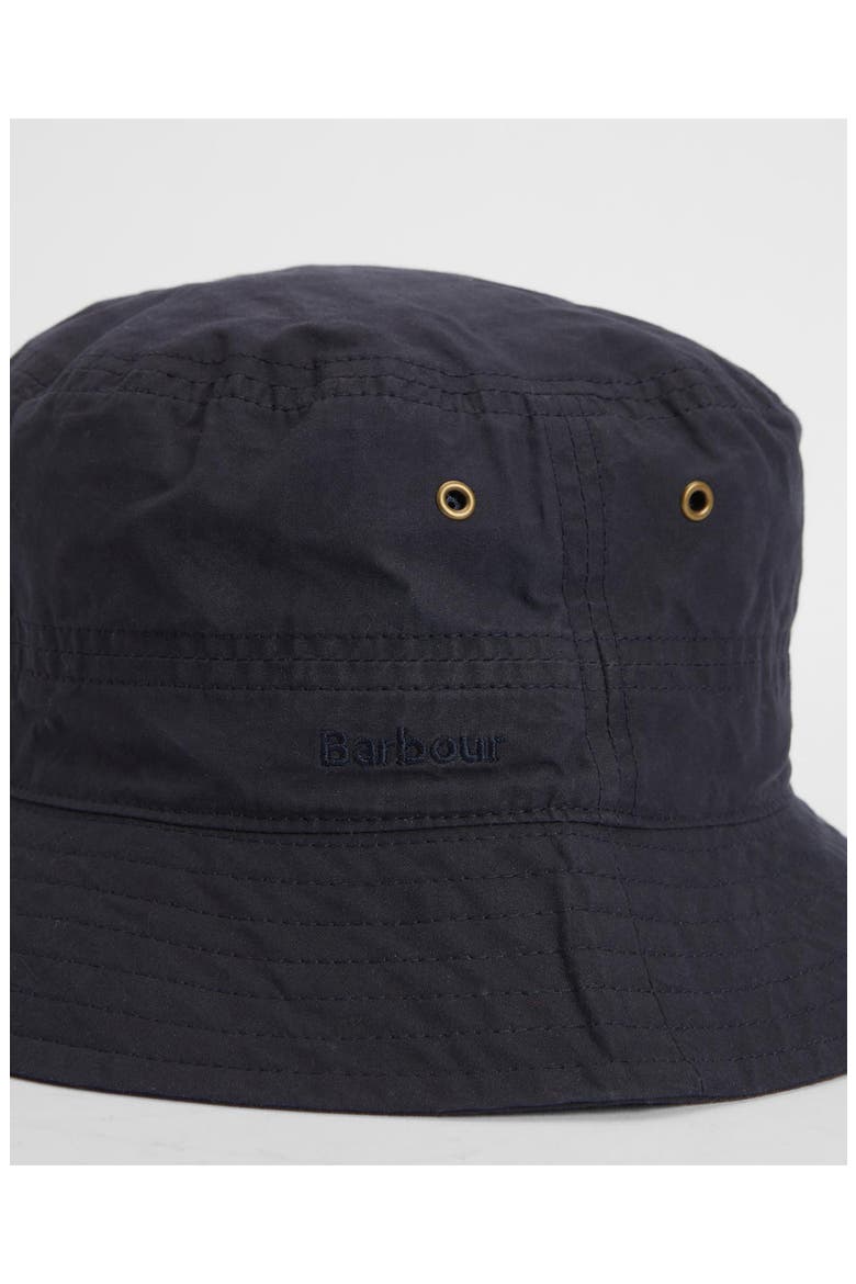 Waxed Cotton Bucket Hat, Alternate, color, NAVY