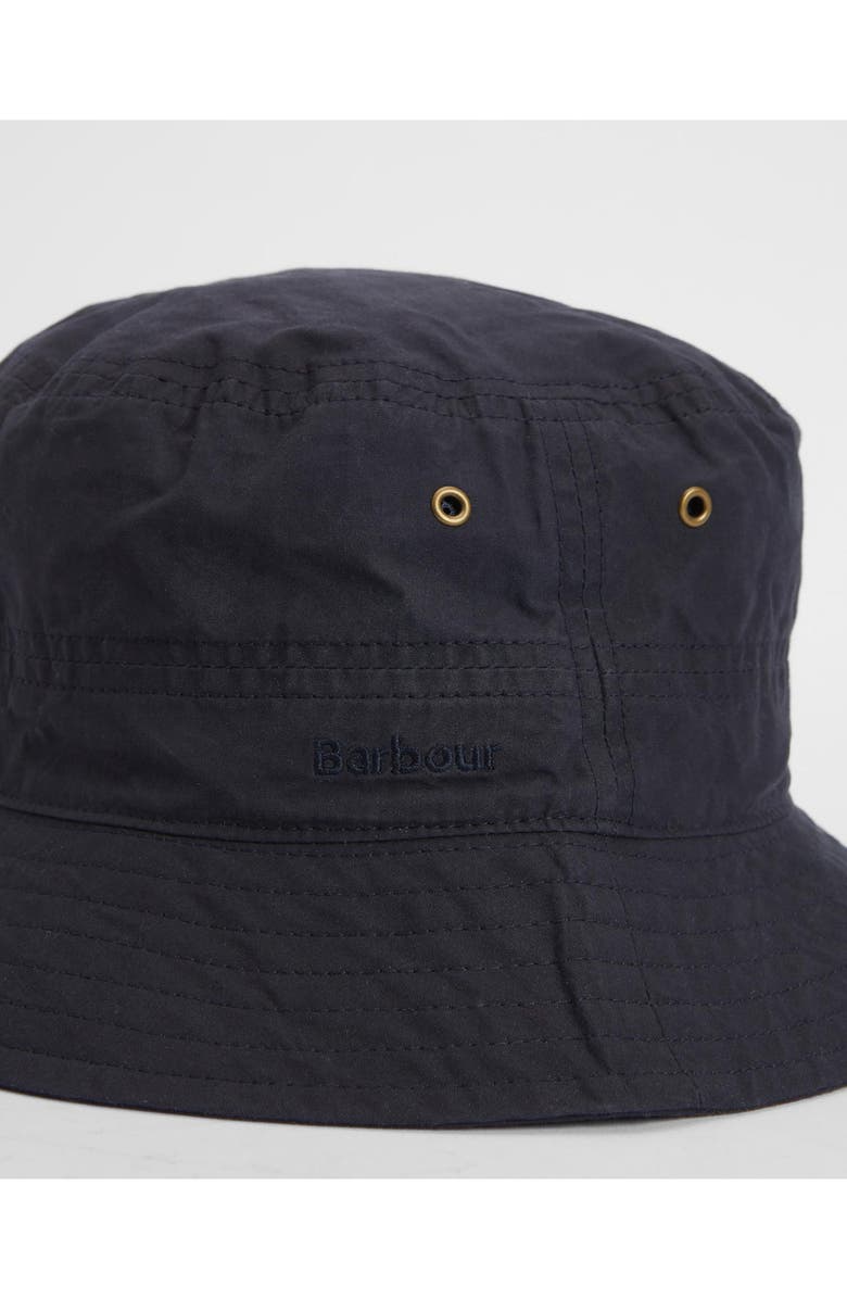 Barbour Waxed Cotton Bucket Hat, Alternate, color,