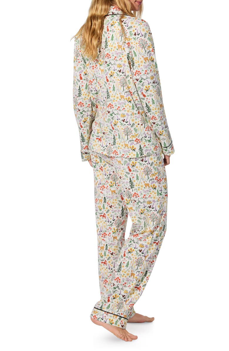 BedHead Pajamas Print Long Sleeve Stretch Organic Cotton Jersey Pajamas, Alternate, color, 