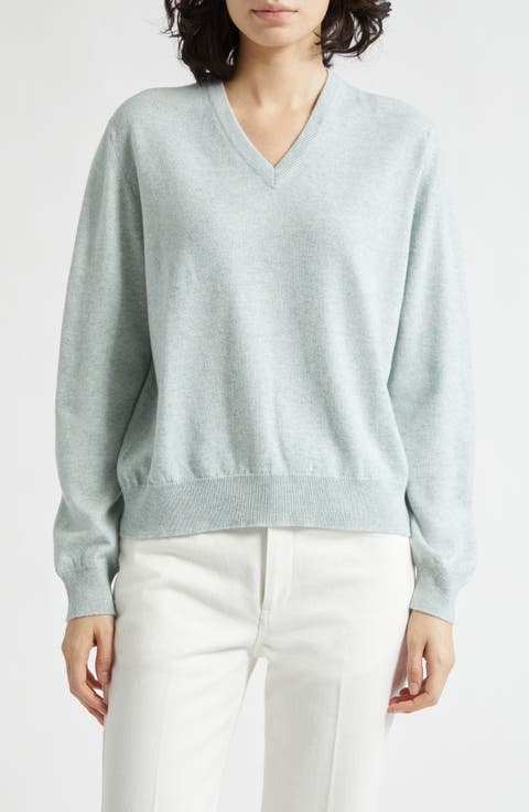 Lunan Cashmere V-Neck Sweater